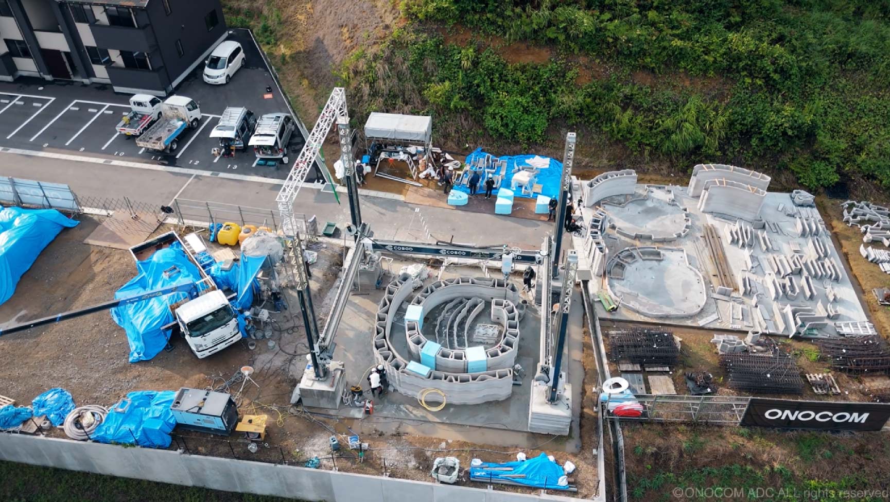 StealthHouseの建築現場